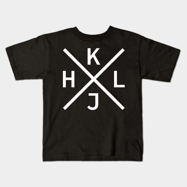 HJKL Design for Programmers Using vi/Vim - White Graphic Kids T-Shirt by geeksta